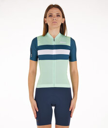SANTINI Cyklistický dres s krátkým rukávem - ECO SLEEK NEW BENGAL - světle zelená/zelená