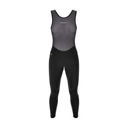 SANTINI Cyklistické kalhoty dlouhé s laclem - PURE - černá