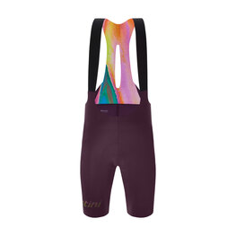 SANTINI Cyklistické kalhoty krátké s laclem - UNICO EDGE - bordó