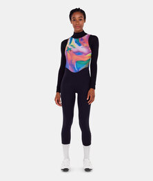 SANTINI Cyklistické kalhoty dlouhé s laclem - UNICO - černá