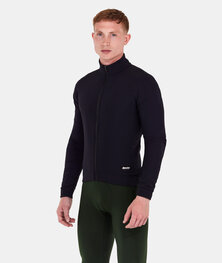 SANTINI Cyklistická zateplená bunda - RTR - černá