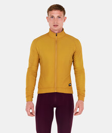 SANTINI Cyklistická zateplená bunda - RTR - oranžová