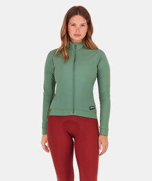 SANTINI Cyklistická zateplená bunda - RTR - světle zelená