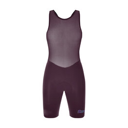 SANTINI Cyklistické kalhoty krátké s laclem - UNICO EDGE - bordó