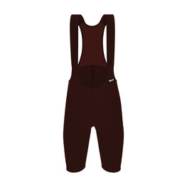 SANTINI Cyklistické kalhoty krátké s laclem - RTR - hnědá