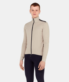 SANTINI Cyklistická zateplená bunda - POWER SHIELD - béžová