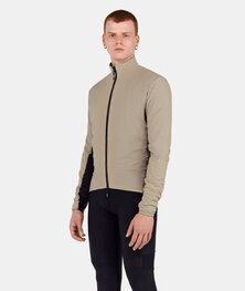 SANTINI Cyklistická větruodolná bunda - ALPHA INSULATED - béžová
