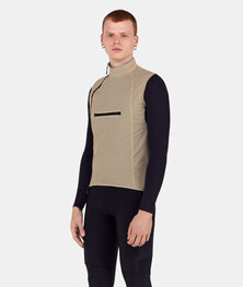 SANTINI Cyklistická vesta - ALPHA INSULATED - hnědá