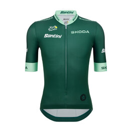 SANTINI Cyklistický dres s krátkým rukávem - TDF OFFICIAL BEST SPRINTER - zelená