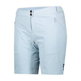 SCOTT Cyklistické kalhoty krátké bez laclu - ENDURANCE LS/FIT W/PAD W - světle modrá