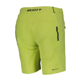 SCOTT Cyklistické kalhoty krátké bez laclu - ENDURANCE LS/FIT W/PAD W - žlutá