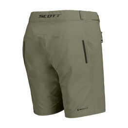SCOTT Cyklistické kalhoty krátké bez laclu - ENDURANCE LS/FIT W/PAD W - zelená