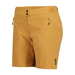 SCOTT Cyklistické kalhoty krátké bez laclu - ENDURANCE LS/FIT W/PAD W - béžová