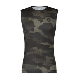 SCOTT Cyklistické triko bez rukávů - UNDERWEAR CARBON - černá/šedá