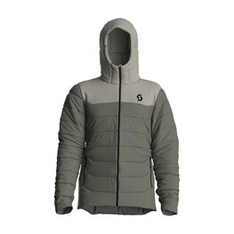 SCOTT Cyklistická zateplená bunda - INSULOFT WARM - bílá/šedá