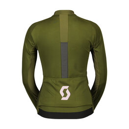 SCOTT Cyklistická větruodolná bunda - RC PRO WARM GTX WS W - zelená/růžová