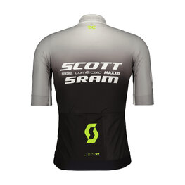 SCOTT Cyklistický dres s krátkým rukávem - SRAM PRO - černá/bílá