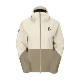 SCOTT voděodolná bunda - EXPLORAIR LIGHT DRYO 2.5L W - bílá/hnědá