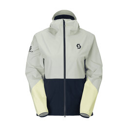 SCOTT voděodolná bunda - EXPLORAIR LIGHT DRYO 2.5L W - šedá/modrá/žlutá