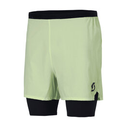 SCOTT Cyklistické kalhoty krátké bez laclu - HYBRID ENDURANCE TECH - žlutá/černá