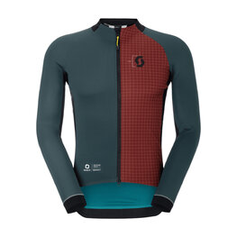 SCOTT Cyklistická větruodolná bunda - RC PRO WARM GTX WS-REMIX - zelená/červená