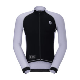 SCOTT Cyklistický dres s dlouhým rukávem zimní - RC PRO WARM REMIX - černá/fialová