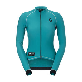 SCOTT Cyklistický dres s dlouhým rukávem zimní - RC PRO WARM REMIX W - zelená