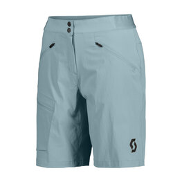 SCOTT Cyklistické kalhoty krátké bez laclu - EXPLORAIR LIGHT W - modrá