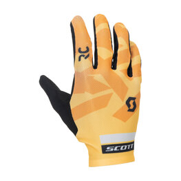 SCOTT Cyklistické rukavice dlouhoprsté - RC ENDURANCE LF - oranžová/černá