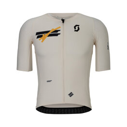 SCOTT Cyklistický dres s krátkým rukávem - ULTD AERO - bílá