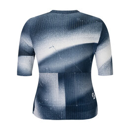 SCOTT Cyklistický dres s krátkým rukávem - PRO SL W - modrá/bílá