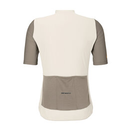 SCOTT Cyklistický dres s krátkým rukávem - ENDURANCE - bílá/šedá