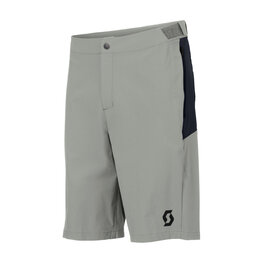 SCOTT Cyklistické kalhoty krátké bez laclu - VERTIC LT W/PAD - šedá/modrá