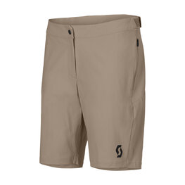 SCOTT Cyklistické kalhoty krátké bez laclu - VERTIC LT W/PAD W - béžová