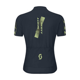 SCOTT Cyklistický dres s krátkým rukávem - JUNIOR - modrá/žlutá