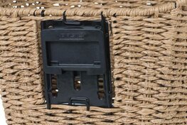 BASIL košík - BREMEN RATTAN LOOK BE/KF - černá/hnědá