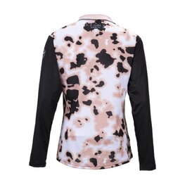 KENNY Cyklistický dres s dlouhým rukávem letní - CHARGER - černá/bílá/růžová