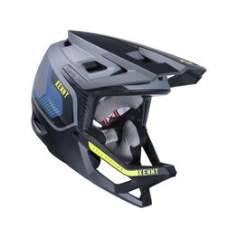 KENNY Cyklistická přilba - SPLIT - žlutá/modrá/šedá