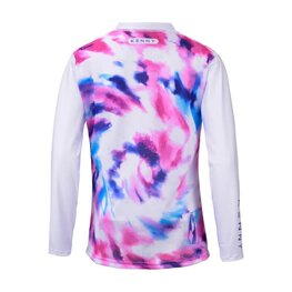 KENNY Cyklistický dres s dlouhým rukávem letní - CHARGER WOMAN 26 - bílá/vícebarevná