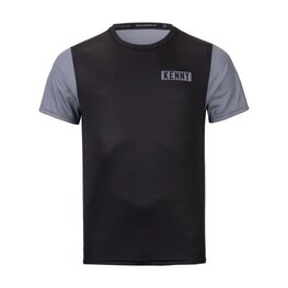 KENNY Cyklistický dres s krátkým rukávem - PATROL - černá/šedá
