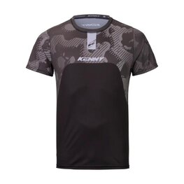KENNY Cyklistický dres s krátkým rukávem - PATROL - černá/hnědá