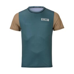 KENNY Cyklistický dres s krátkým rukávem - PATROL - zelená/hnědá