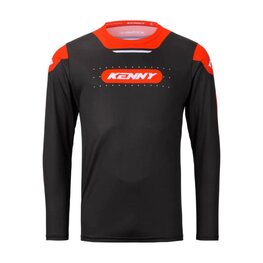 KENNY Cyklistický dres s dlouhým rukávem letní - ELITE - černá/červená