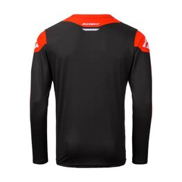 KENNY Cyklistický dres s dlouhým rukávem letní - ELITE - černá/červená