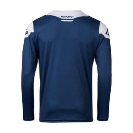 KENNY Cyklistický dres s dlouhým rukávem letní - ELITE - modrá/bílá