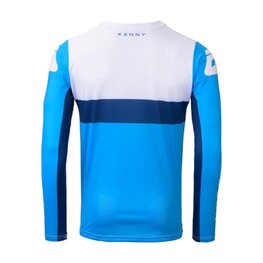KENNY Cyklistický dres s dlouhým rukávem letní - PROLIGHT - světle modrá/bílá