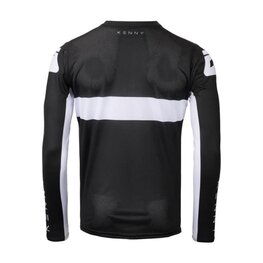 KENNY Cyklistický dres s dlouhým rukávem letní - PROLIGHT - černá/bílá