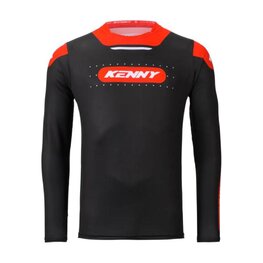 KENNY Cyklistický dres s dlouhým rukávem letní - PROLIGHT - černá/červená