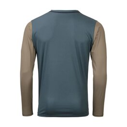 KENNY Cyklistický dres s dlouhým rukávem letní - CHARGER ELITE - zelená/hnědá