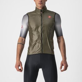 CASTELLI Cyklistická vesta - ARIA VEST - zelená
